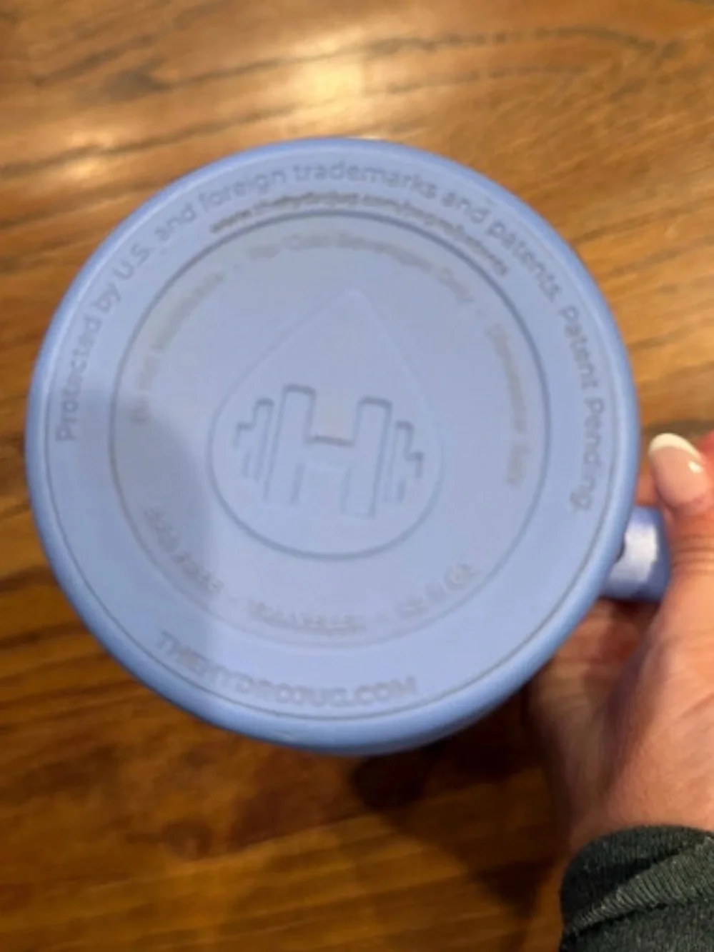 Hydrojug Large Handle Tumbler in Powder Blue 40 oz